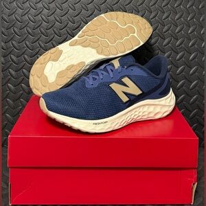 New Balance Fresh Foam Arishi V4 Running‎ Sneakers Blue Beige 4E Wide Mens Sizes